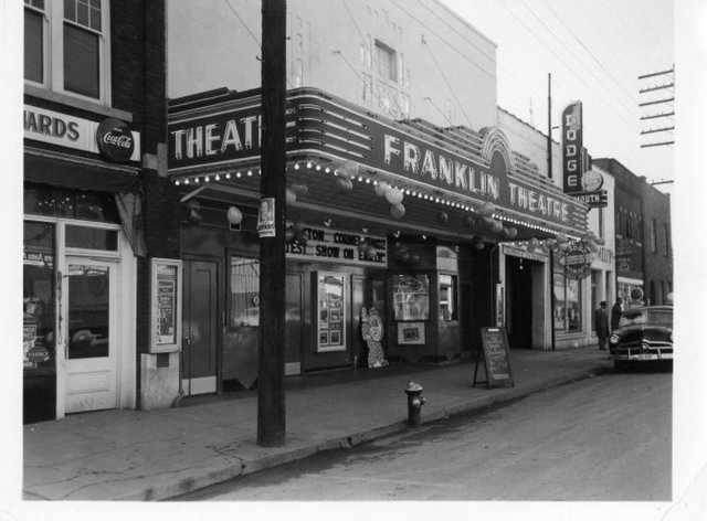 Built in 1937, Franklin Theatre was the first building in the city of Franklin to be air-conditioned and accomdate the city's first public restrooms. These amenities became big news and reached headlines everywhere!