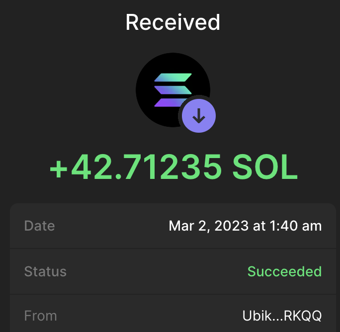 Thank you <a href="/UbikNFT/">Ubik Labs</a> for another hefty rev share payout. 2 more months and my entire investment will be paid off 🤝