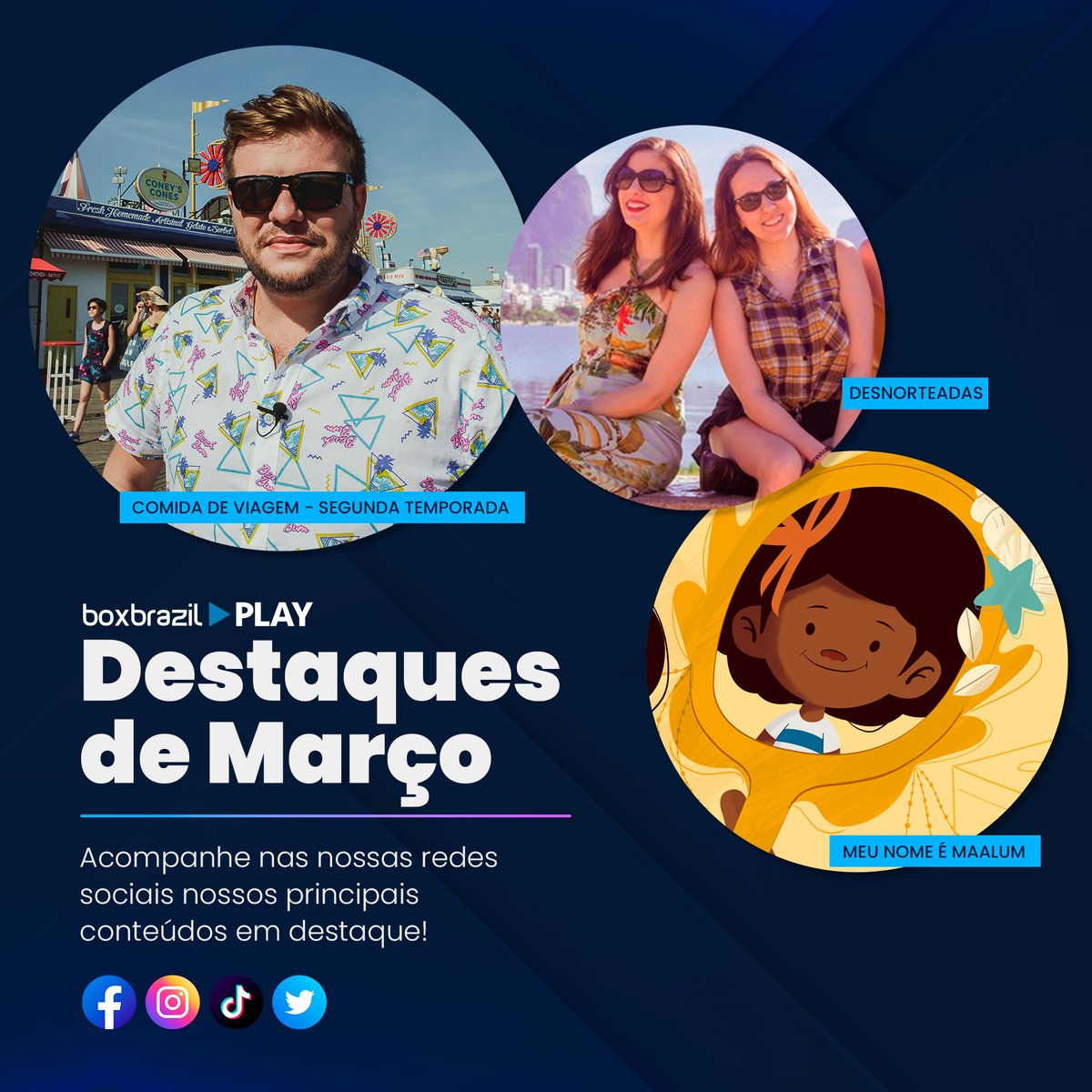 boxbrazilplay's tweet photo. 2023 pra mim parece que começou agora, e por aí? 🤣
Os destaques de março mesclam culinária de viagem, animação infantil e os dramas cotidianos de 4 jovens no Rio de Janeiro!
Assista aqui na Box Brazil Play! ✨
#boxbrazilplay #produçãobrasileira #março #vemai https://t.co/Lk67uQXqhI