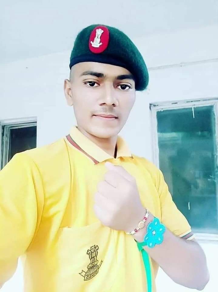 RadharamnDas's tweet photo. This brave young soldier attained Veergati in the Galwan valley clash. His father constructed a samadhi sthal in his son's memory. Some people objected to it &amp; filled a false case under the SC-ST act against him. Police arrested him. Shocking &amp; sickening. Wake up justice system https://t.co/fY5bk27ZSp