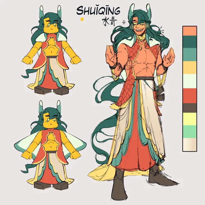 [OC] I am going to redesign this man, I am going to fix up his shapes and I am going to give him more of that silly little face that stingrays have 