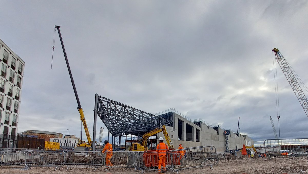 Pleased to see the station element of Weavers Cross progressing nicely.