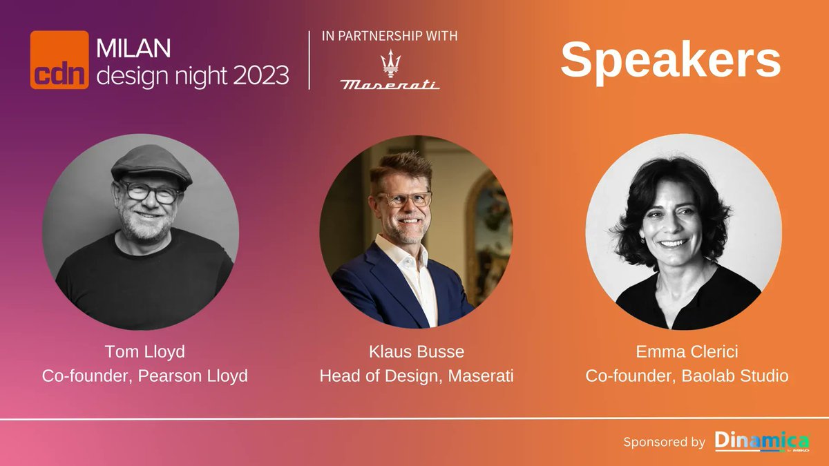 CarDesignNews's tweet image. The Milan design night has been created to explore how car designers can collaborate with other creative industries in the pursuit of sustainability
Meet our panel of experts.
bit.ly/3IHRjG4
#sustainability #designcollab