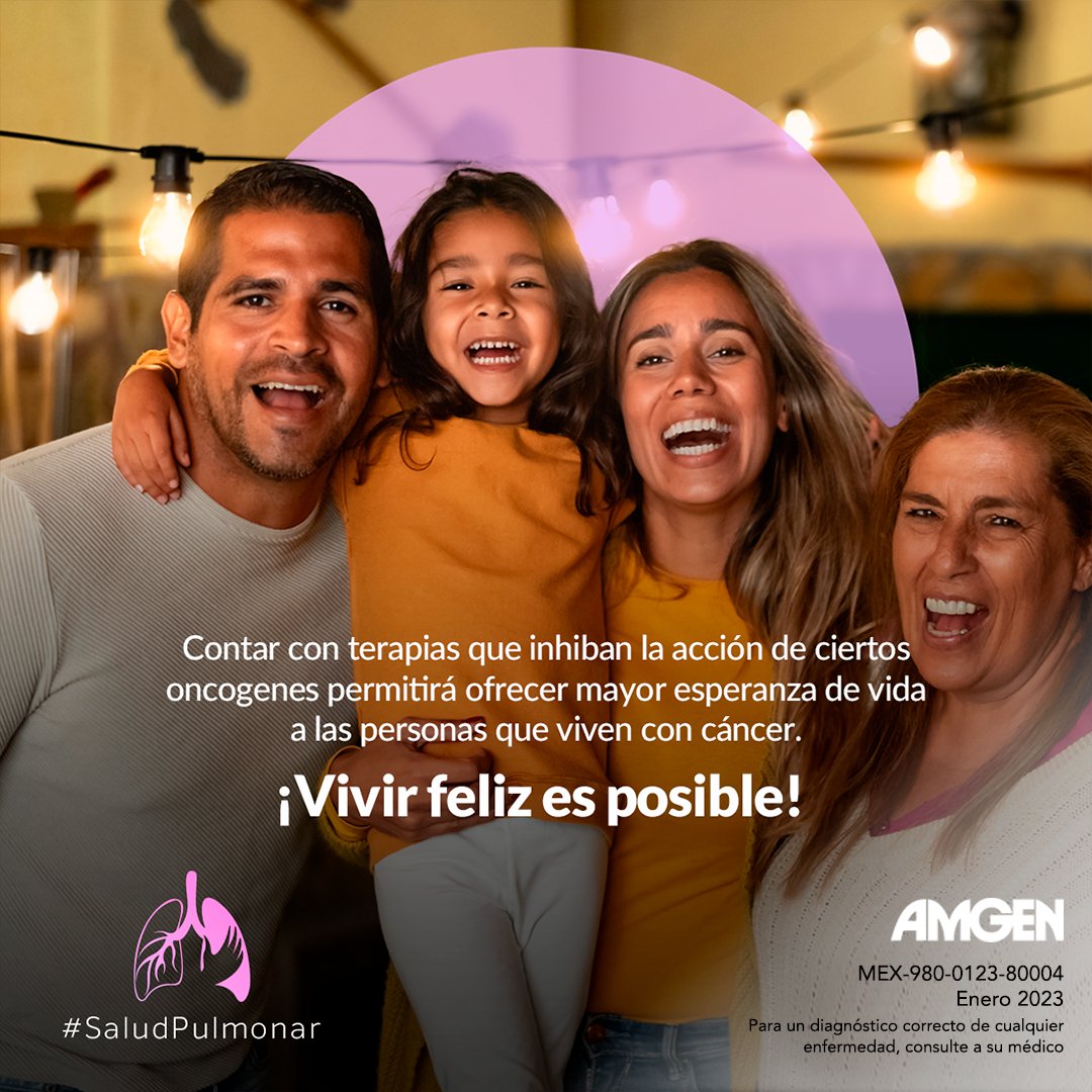 AmgenMexico's tweet photo. Las mutaciones o cambios del gen KRASG12C en el cáncer de pulmón de células no pequeñas, pueden dar lugar a la multiplicación de células cancerígenas y su diseminación en el organismo.

#AmgenOncología #CPCNP #SaludPulmonar #MarcaTuCamino https://t.co/yF1FHwMrQg