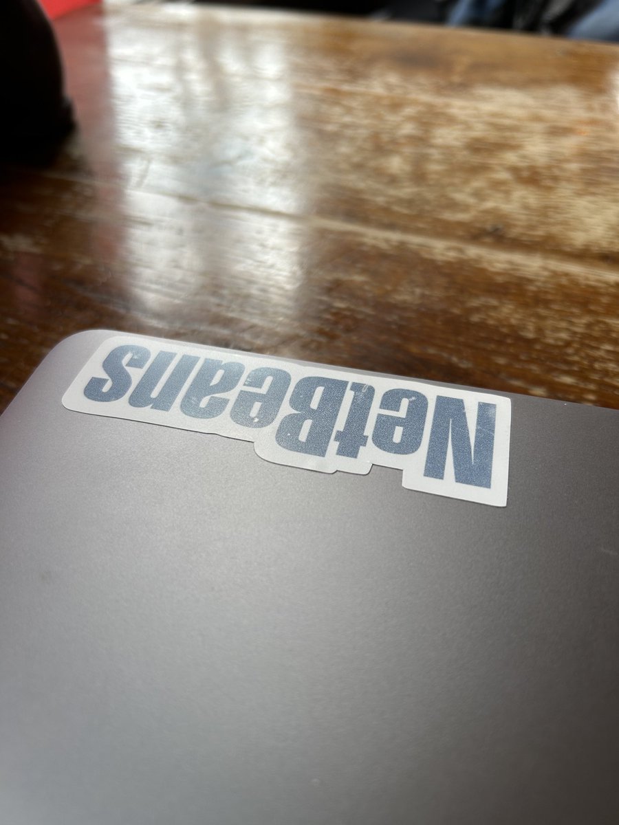 cbm64's tweet image. I’ve managed to transfer this sticker to 3 computers. I need a new one! #NetBeans ⁦@netbeans⁩