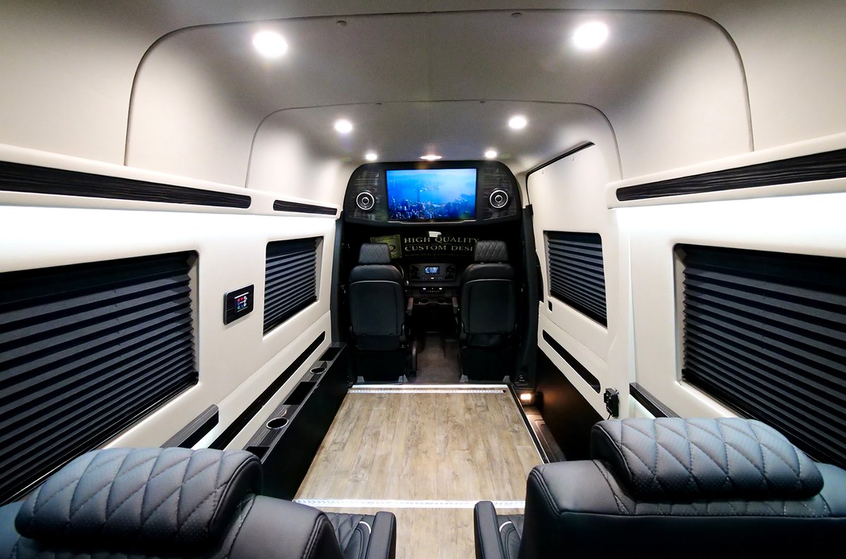 HQCustomDesign's tweet photo. Travel in style with our Mobility conversion featuring a BraunAbility side lift &amp; Sure-lok tie-down system! 
https://t.co/bTeg2GroqJ 
.
.
#customization #customvehiclebuild #midsizevans #executiveaddition #vipaddition https://t.co/6WFZJmgcHP