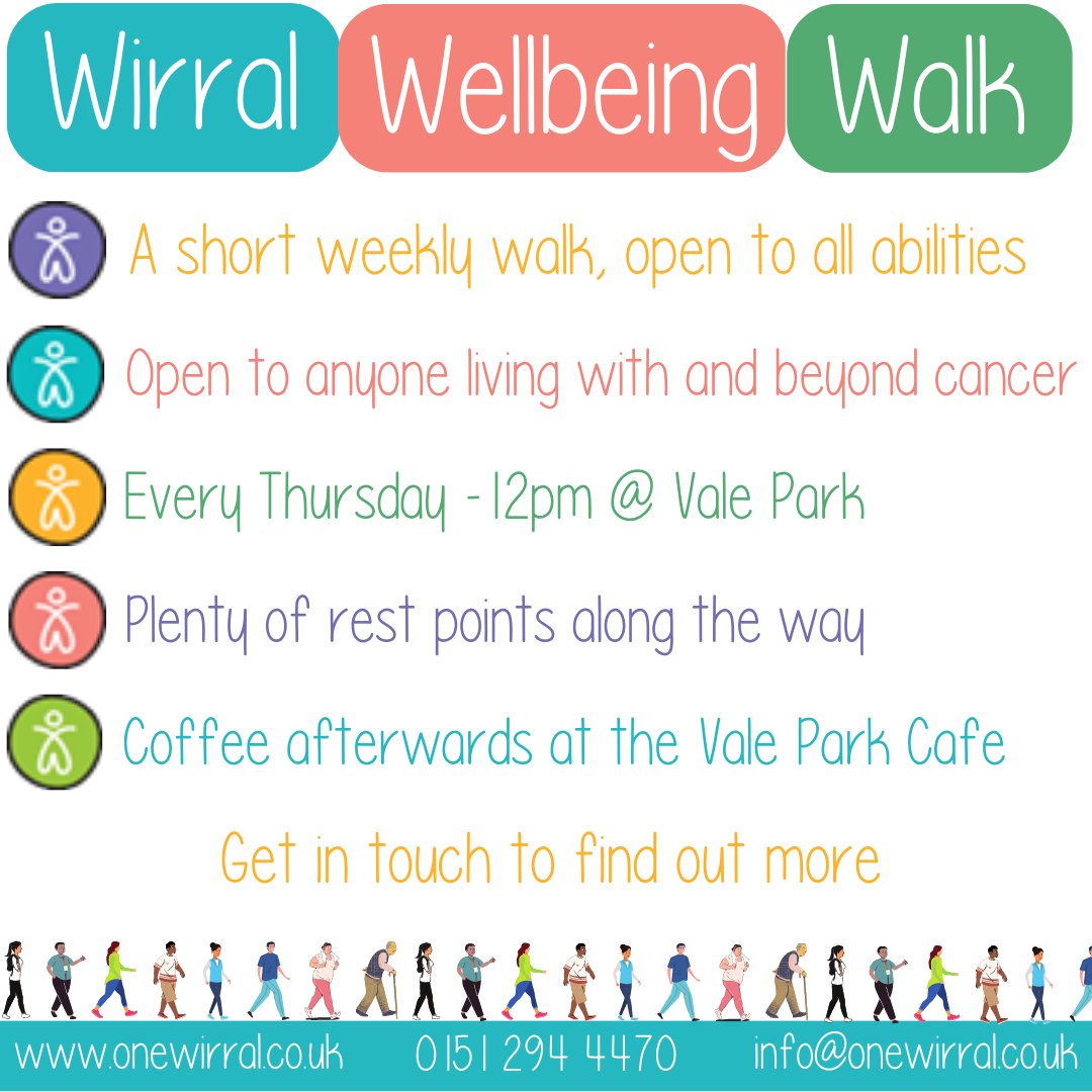 Take a step towards wellness and join our weekly Wellbeing Walk!

Open to anyone affected by cancer, our trained volunteers and staff are ready to support you every Thursday at lunchtime. Bring a friend, all abilities welcome! 

#WellbeingWalk #StrengthInNumbers #CancerSupport