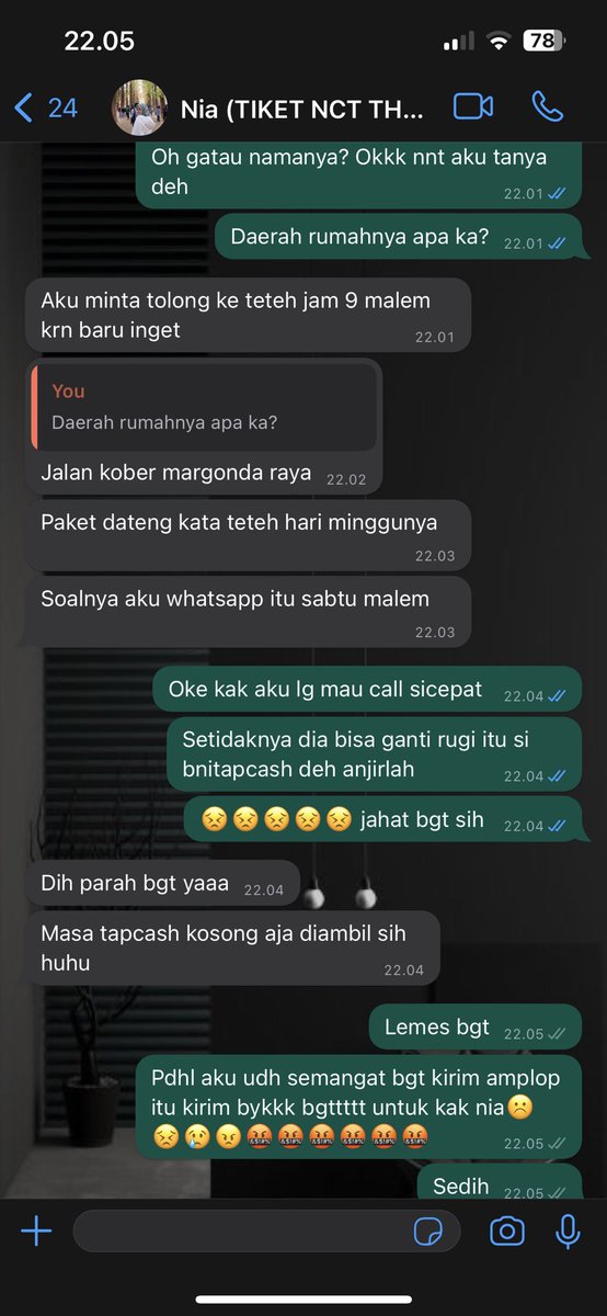 KURIR SICEPAT BUKA2 DOKUMEN YANG ISINYA SURAT KUASA KONSER! TOLONG YA TANGGUNG JAWAB. OKNUM TERSEBUT NGAMBIL FC KTP SAYA DAN BNI TAPCASH NCT 127 (Haechan &amp; Mark). TOLONG YA SICEPAT DITINDAKLANJUTI!@sicepat_ekspres TERUTAMA ITU KTP GUE KALO DISALAHGUNAKAN GMN?! payah👎🏻👎🏻👎🏻