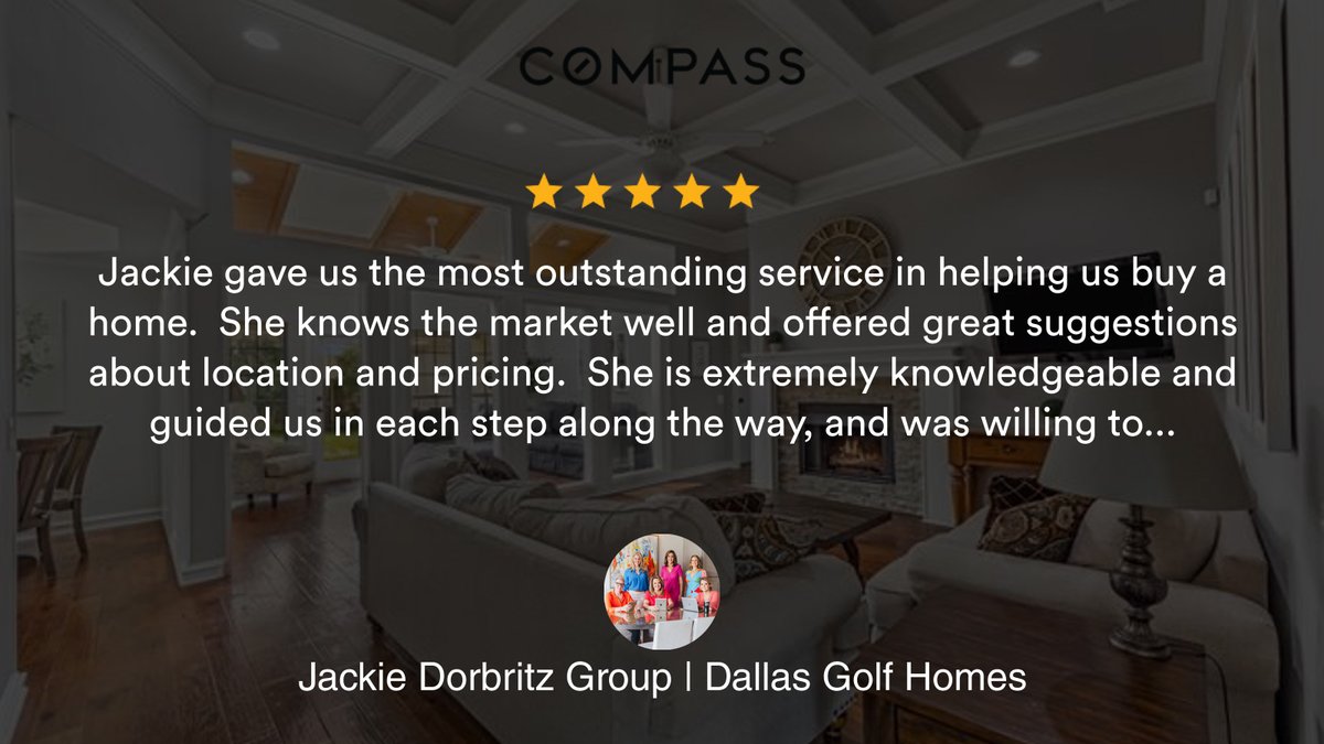 DallasGolfHomes's tweet photo. Our latest review in Plano.
https://t.co/6BYbo3kuvq
★★★★★

...
#JackieDorbritzGroup #DallasGolfHomes #Compass_RE_TX https://t.co/uYpnuZA7kB