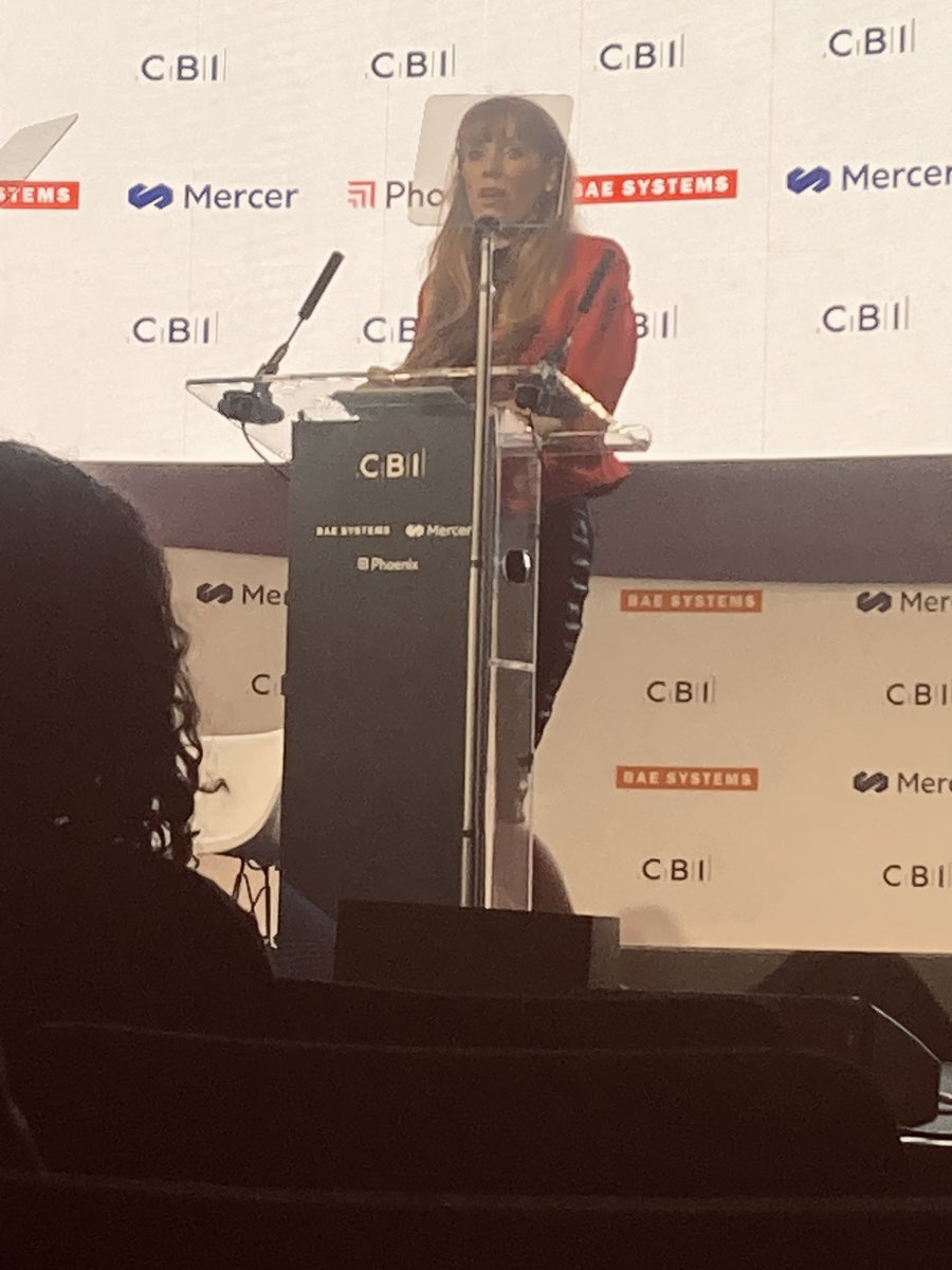 Great to hear from @AngelaRayner on Labour’s approach to working collaboratively with UK business on the challenges we all face with the future of work #FutureOfWork23 @CBItweets