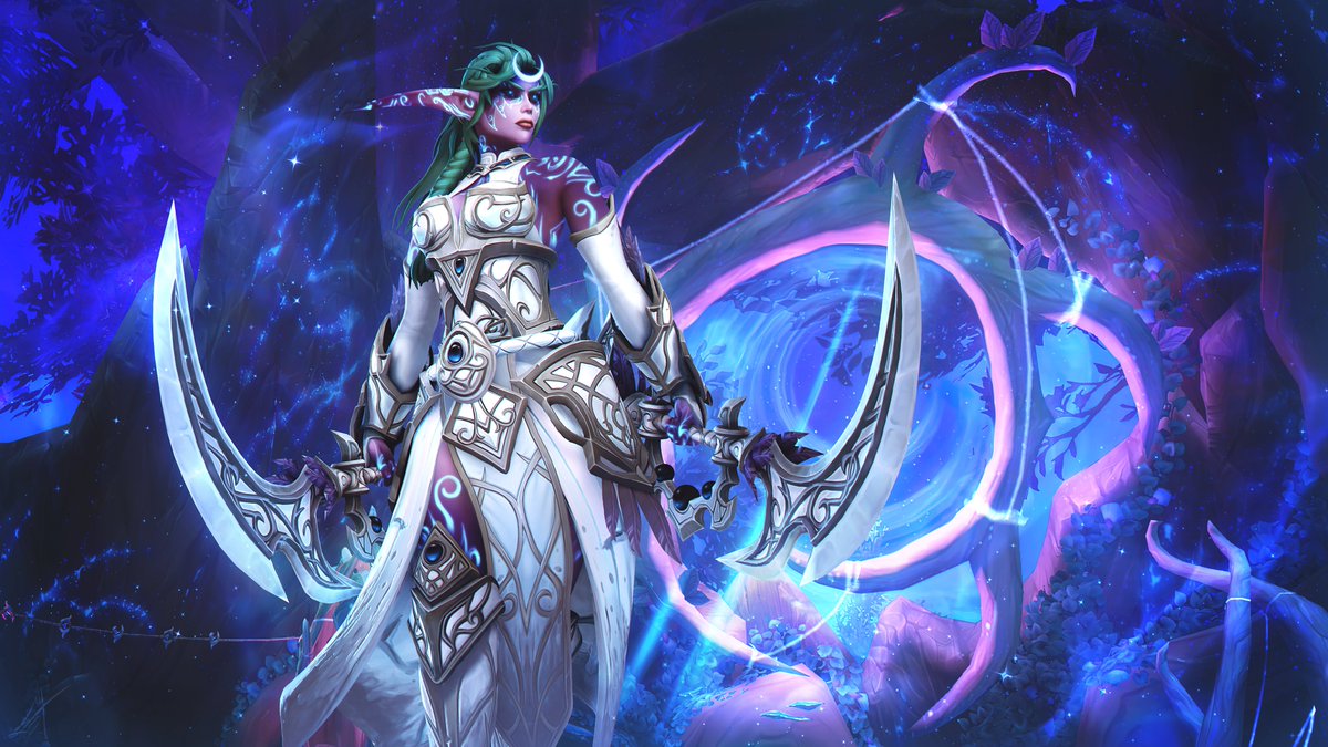 "Elune's Blade". 💜

#worldofwarcraft #nightelf #Tyrande
