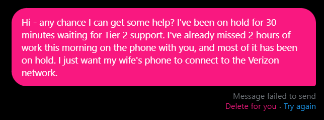 BrianKardon's tweet photo. @VerizonSupport Well, I followed you and sent a DM: https://t.co/KJpK0exV71