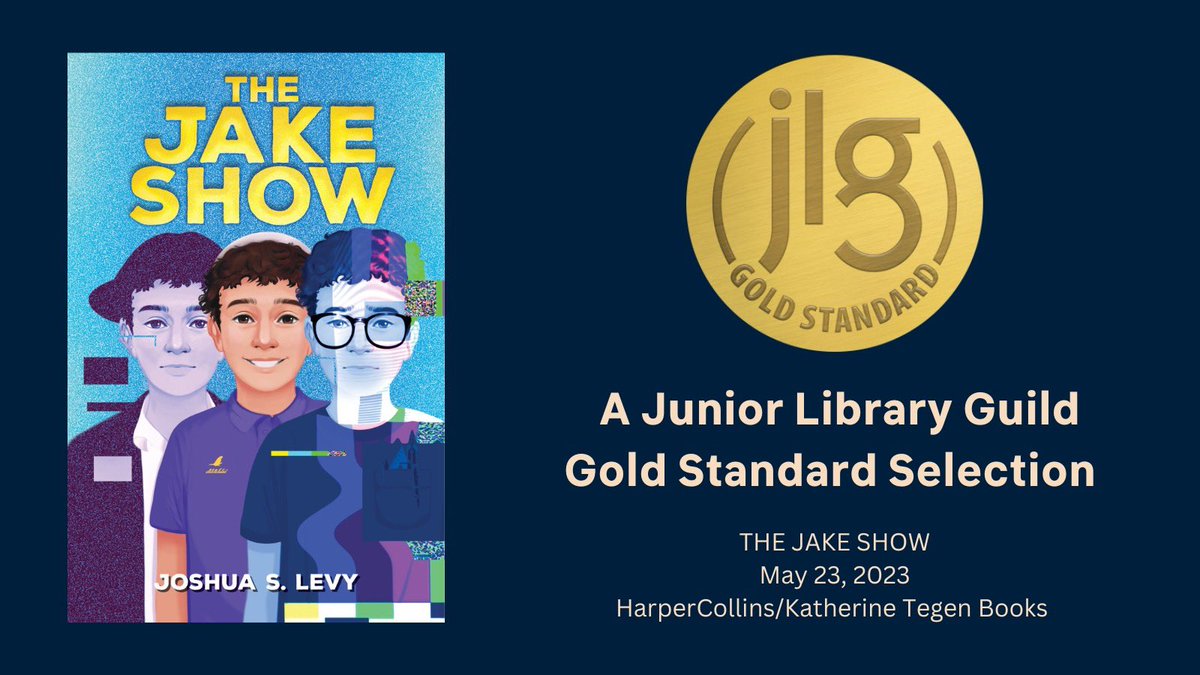 I am so delighted and grateful that THE JAKE SHOW is a Junior Library Guild Gold Standard Selection. Thank you thank you @jrlibraryguild! #JLGSelection
