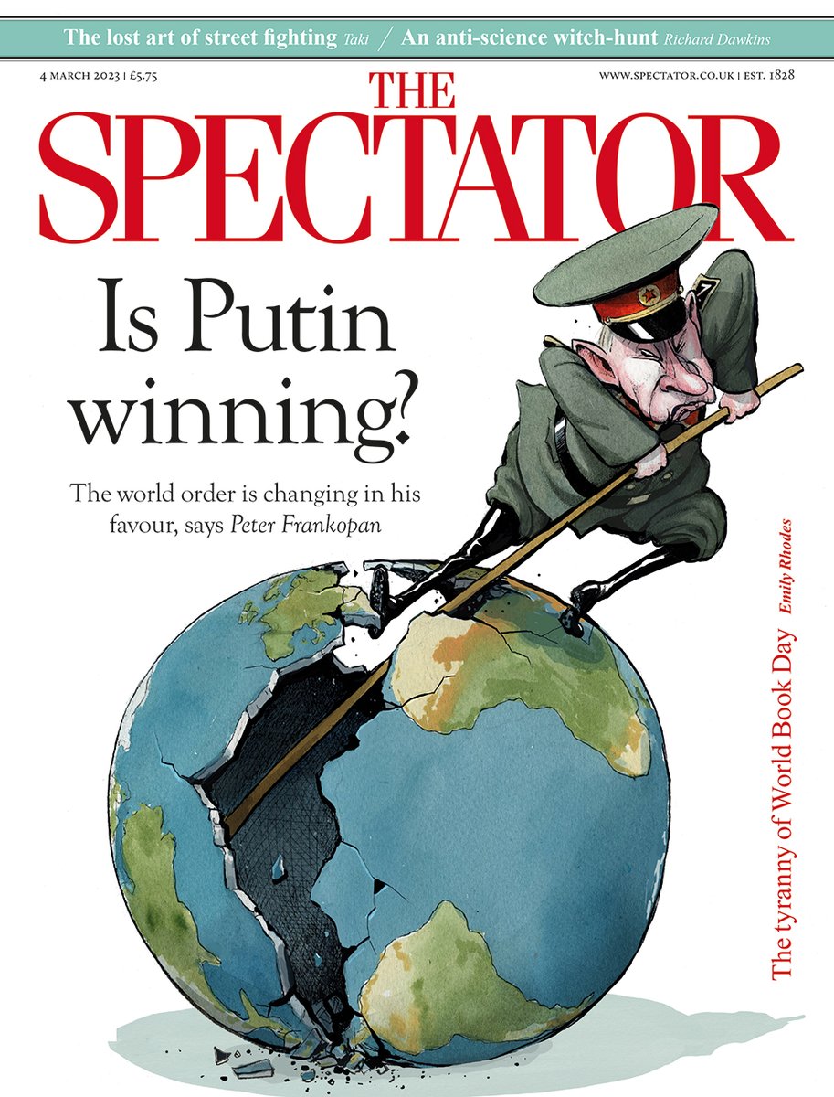 spectator's tweet image. 🗞 Is Putin winning? Peter Frankopan on how the world order is changing in his favour

✍️ In mag:

• Richard Dawkins on the anti-science witch-hunt
• Nick Farrell on how Giorgia Meloni is remaking Europe 
• Max Jeffrey on the lucrative business of war

subscribe.spectator.co.uk