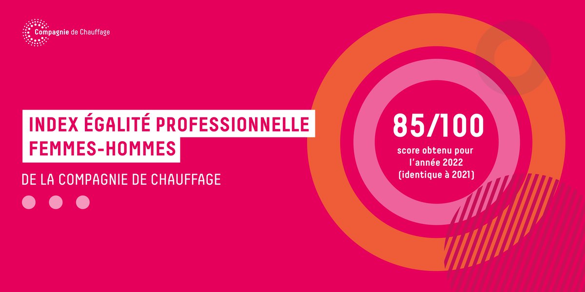 [#ÉGALITÉ] La <a href="/Cie_Chauffage/">Compagnie de Chauffage</a> obtient un score de 85/100 pour son index égalité femmes-hommes 2022. Un résultat identique à celui de l’an passé encourageant l'entreprise à poursuivre ses engagements pour l’égalité professionnelle

Plus d’infos sur 👉 bit.ly/3SDCwRe