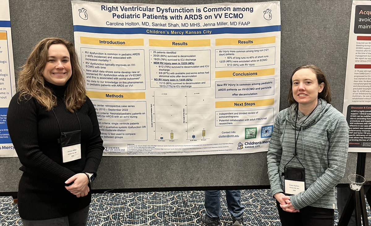 Next Installment of <a href="/ChildrensMercy/">Children's Mercy</a> #ECMO projects

1️⃣Strategies for ECMO in the #pedsicu asthmatic 

2️⃣RV findings on VV patients…half of patients developed new RV changes 

Take homes
✅Extubate, Keep asthma therapy, Decan while extubated
✅monitor your echos on VV

<a href="/ELSOOrg/">ELSO</a>