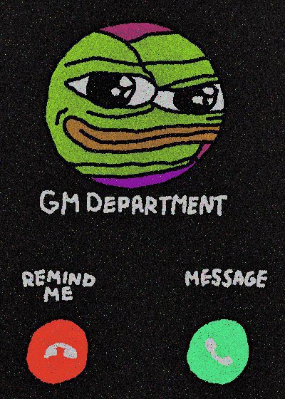 Gm gm everybody, would you have anybody in your contacts with a Pepe pfp