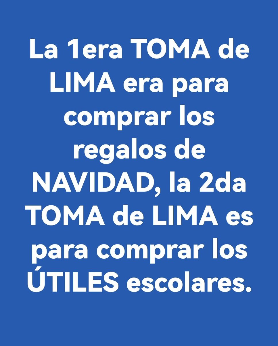 Gcotera30's tweet photo. Los útiles no se pagan solos 😆#tomadelima https://t.co/wrscNNkwAT
