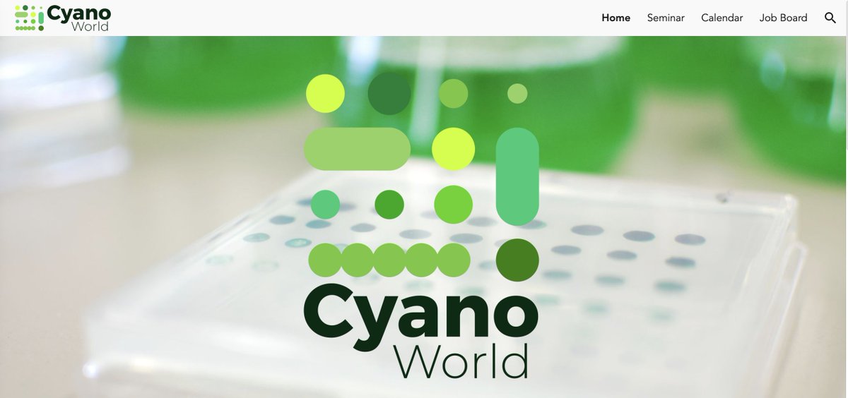 Have you seen the new <a href="/CyanoWorld1/">Cyano.World</a> website?

It’s the central place for all information regarding the #cyanobacteria online seminar.

We constantly add new stuff like jobs and other events. We are expanding to other infos useful to cyano research and #biotech industry soon.