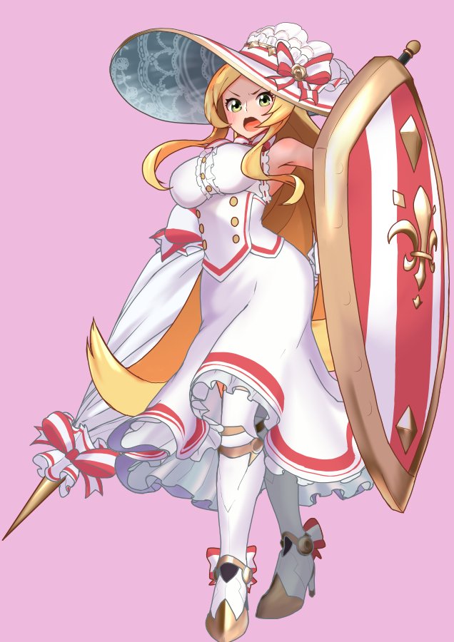 ラピスでけたー！
うぅーん、でかい（傘が）し でかい（盾が）