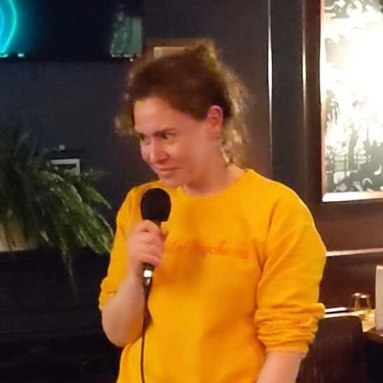 BrewHaHaBrum's tweet photo. ONE WEEK TO GO! 
Time to reveal another act:

LIN SMITH

Lin Smith is a hack of all trades who cannot, and will not, stand up straight. 

Midlands Comedy Awards Best New Act Nominee 2022. Recovering musical comedian. Powerfully erratic.
https://t.co/SPd6eWItQr https://t.co/LjGMJgLZg8