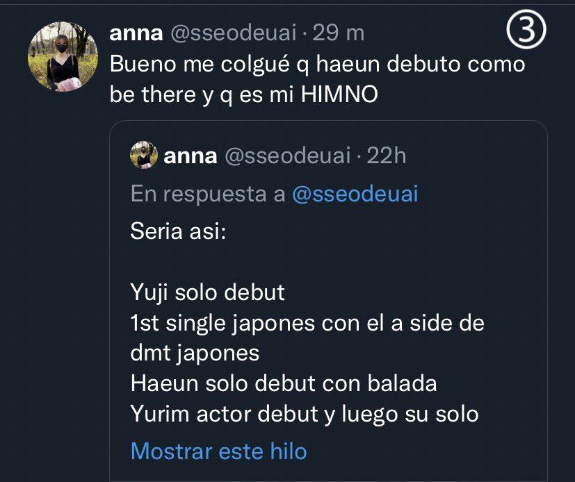 eyestruggles's tweet photo. Well I forgot that haeun debuted with "be there" and that it is my ANTHEM https://t.co/IAlH2AmCNL