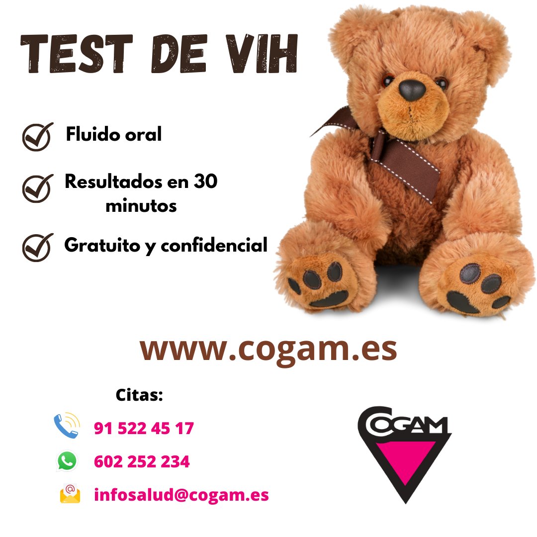 Salud_COGAM's tweet image. Las pruebas rápidas de #VIH son una forma fácil y accesible de conocer tu estado de VIH.  Son altamente precisas y los resultados en solo 30 minutos, lo que permite un tratamiento temprano y una mejor #salud. 
Citas en el 91 522 45 17, WhatsApp 602 252 234 o infosalud@cogam.es.