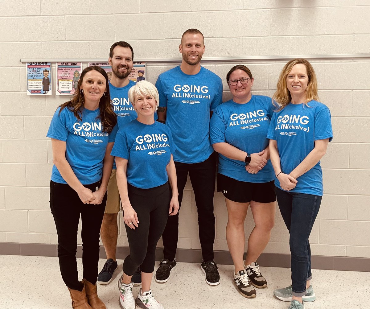 We are all wearing blue today to support <a href="/SpOlympicsMD/">Special Olympics Maryland</a> &amp; #SpreadTheWord - #Inclusion. <a href="/FCPSMaryland/">FCPS-MD</a> is working to create a place where every S is respected &amp; included! #experienceinclusion #FCPSWeBelong #stwmd #PlaytheWay <a href="/RegaliaFCPS/">Lauren Regalia</a> <a href="/FCPSBurgessAPE/">Heather Burgess</a> <a href="/Mr_Horton_PE/">Mr. Horton</a> @FCPS_TonyAPE