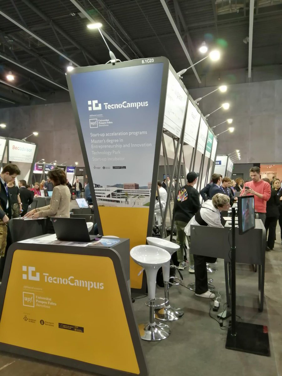 TecnoCampus's tweet photo. 🔛 Avui arrenca @4YFN_MWC amb la presència de vuit #empreses del parc amb un #estand del #TecnoCampus.
@BielGlasses @CactusIot #Cocopool #CoresysHealth #Eholo @flappin_co #Winahost i @wipassofficial.
#4YFN23 #MWC23 @MWCHub @MWCapital https://t.co/kC3raybrFE