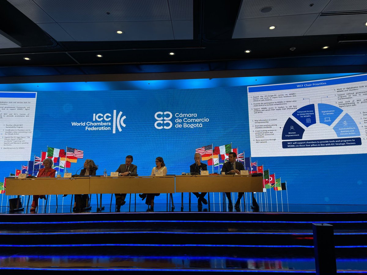 Spectacular start to General Council meetings of the WCF in Bogota. Global influence Regional relevance. Local impact. ⁦<a href="/WorldChambers/">World Chambers</a>⁩ ⁦<a href="/BramptonBOT/">BramptonBOT</a>⁩