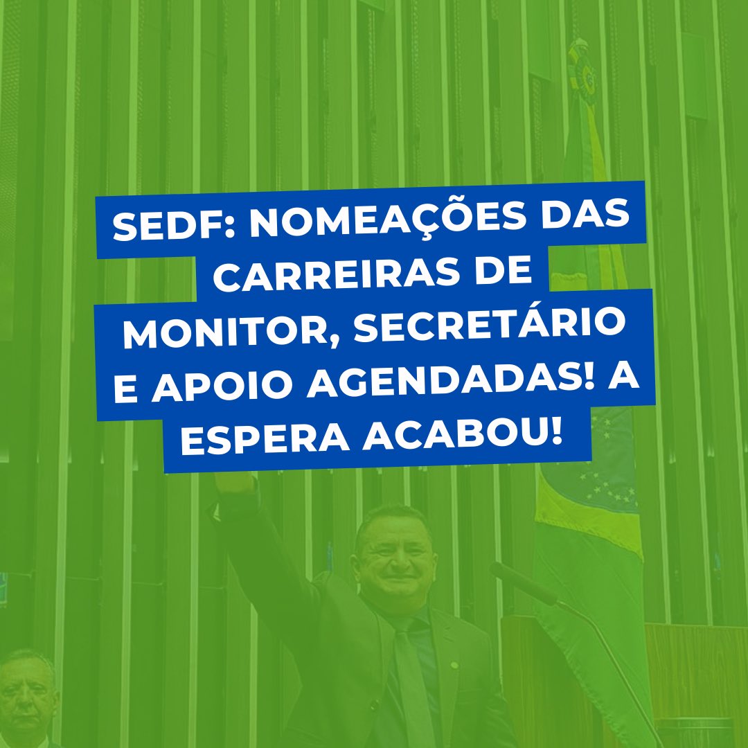 ReginaldoVeras's tweet photo. A espera acabou! Nomeações da #sedf garantidas para os cargos de monitor, apoio e secretário escolar. Nossa luta valeu a pena! Parabéns a vocês, concursandos, à governadora interina @celinaleao e à secretaria @helviaparanagua. Viva a educação pública de qualidade! https://t.co/EPMvtqEg41