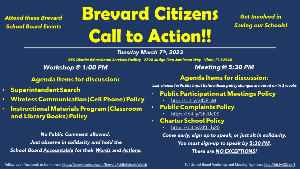 Moms4Science's tweet photo. Brevard County Florida - Call to Action!!

Show up and be heard at the School Board Meeting on March 7th, 2023! https://t.co/jPjYjpdRqW