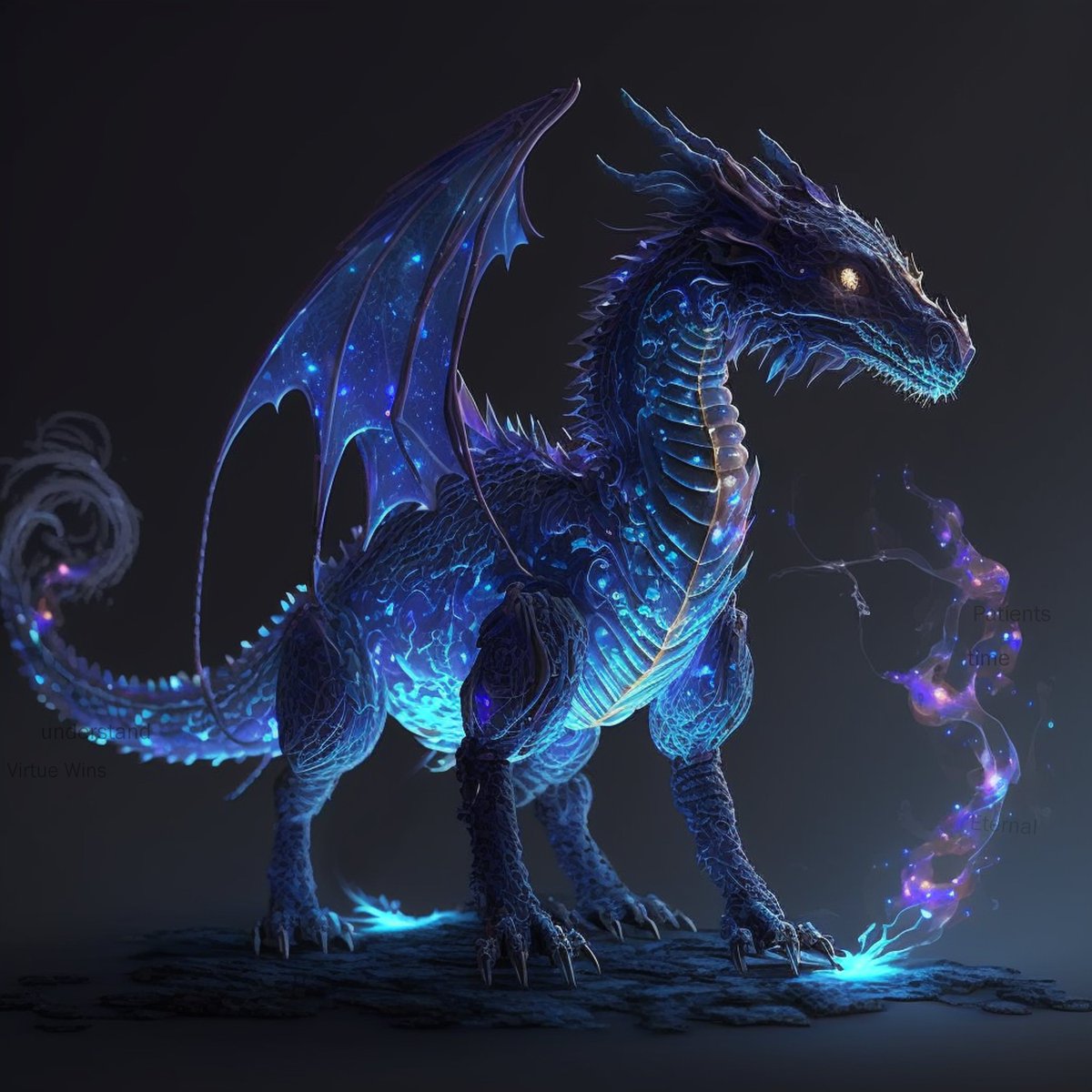 Cryptic_Wiz's tweet photo. "Dragons remind us that even in the face of adversity, we have the power to soar to new heights and blaze our own path." #Elyft #CrypticWiz #NFT #Spires #Web3 https://t.co/vPbhiCuTWs