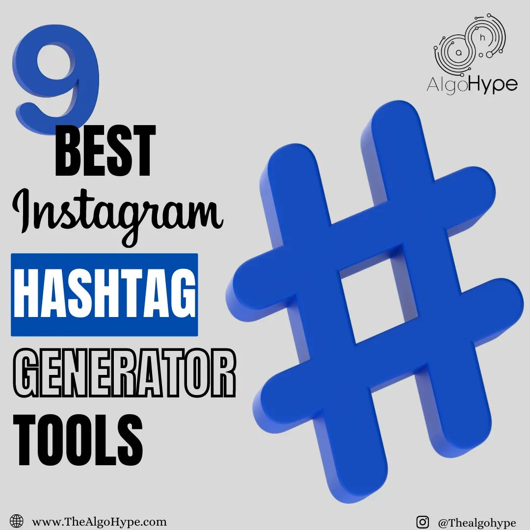 theAlgoHype's tweet image. Here are the 9 hashtags generator Tools 
#hashtagsgeneratortools #hashtags #localhashtags #tools #digitalmarketingagency #digitalmarketingexpert #digitalmarketer #SocialMediaSpecial