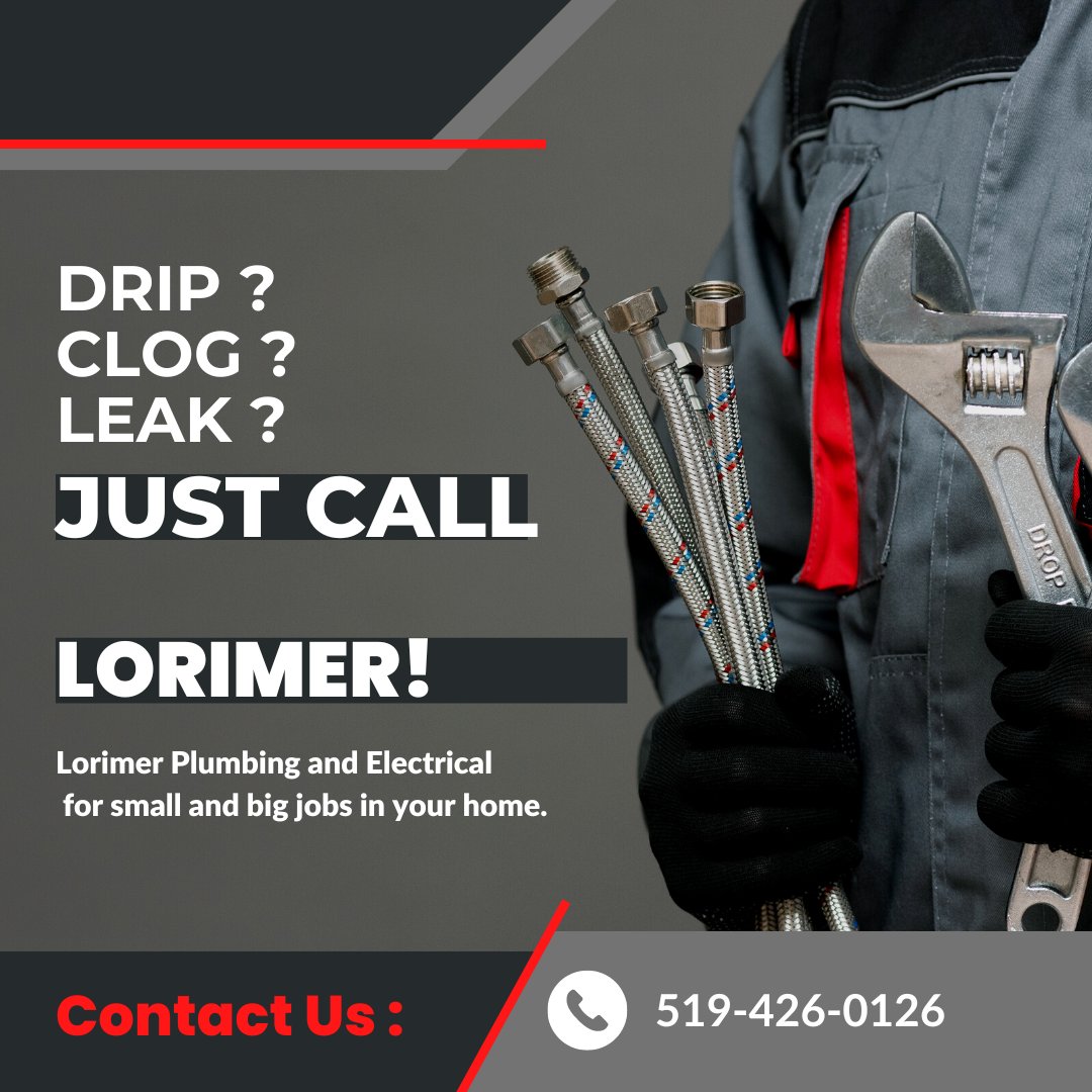Lorimer may not have a website, but they do have over 40 years of experience in plumbing and electrical work, and that's what really matters when it comes to your home!  So call Lorimer on the old-fashioned telephone for all you plumbing and electrical needs, today!