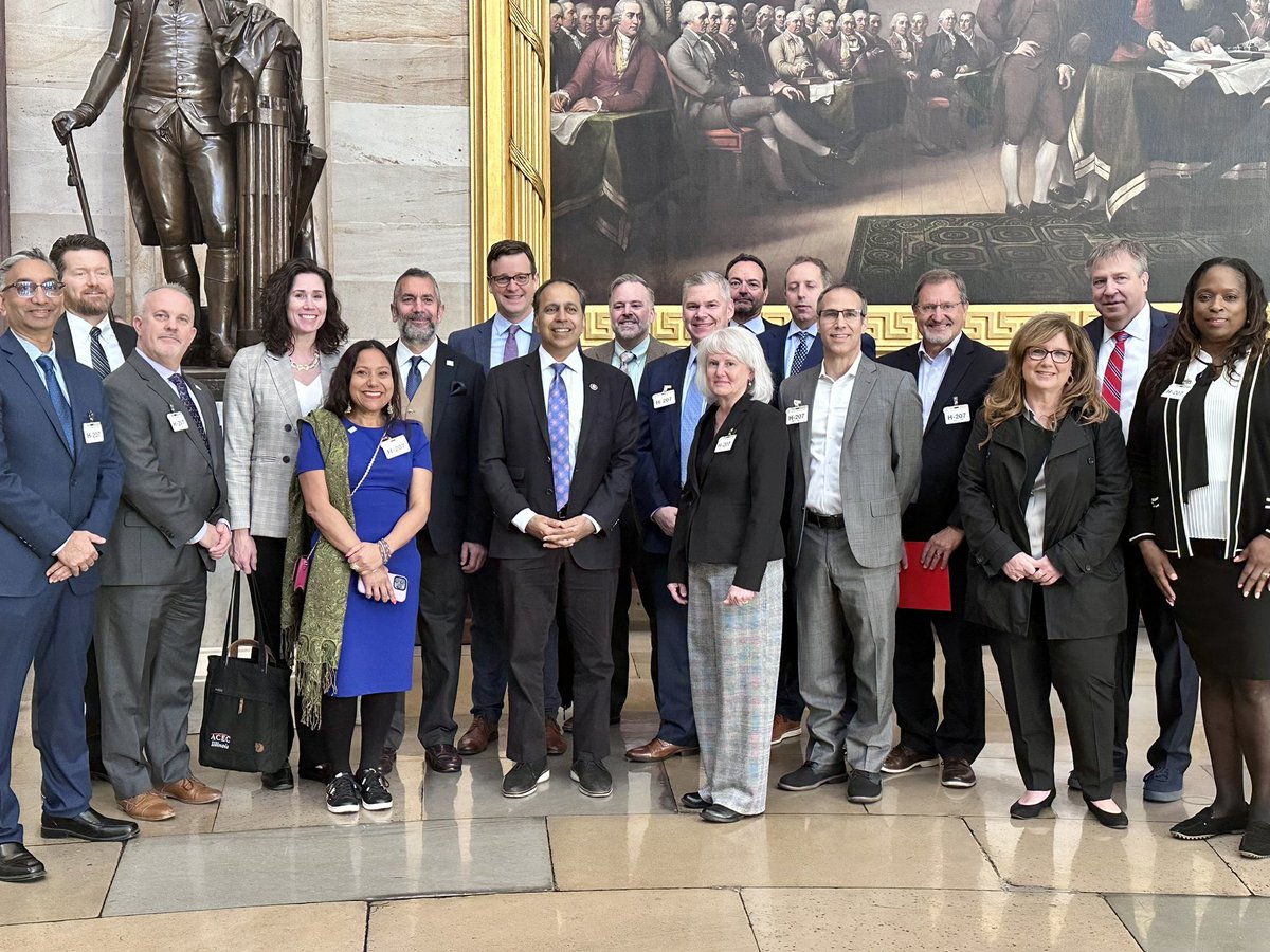 ACECIllinois's tweet photo. Successful start to the ACEC Illinois Board of Director’s visits at the US Capitol. Thank you @CongressmanRaja  for meeting with us today and creating a lasting impression. https://t.co/zWLhJQ554n