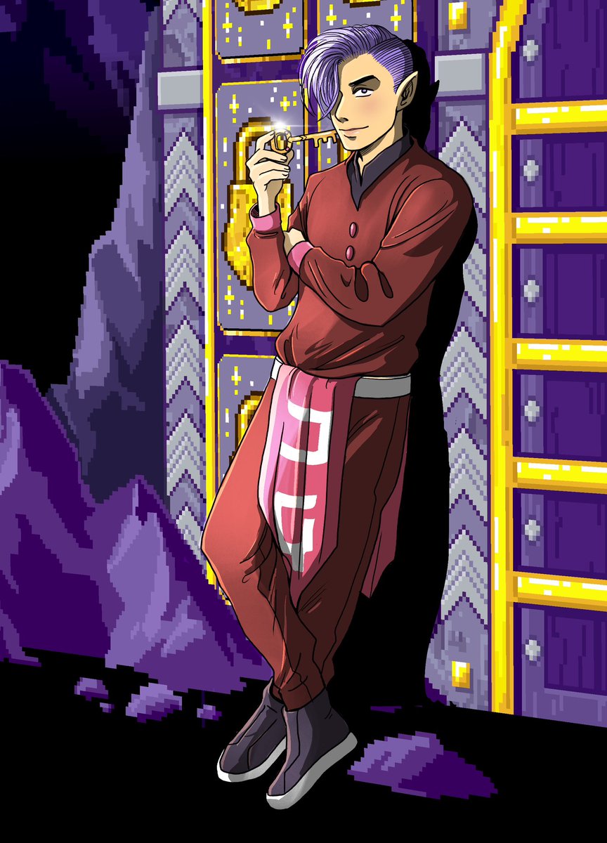 Meet Artificer Angus of the Mount (#3389). Sometimes friend, sometimes foe. He holds a key to the Gate of the Seventh Ream and maybe Chiyo’s heart! 
<a href="/forgottenrunes/">Forgotten Runes Wizard's Cult</a>