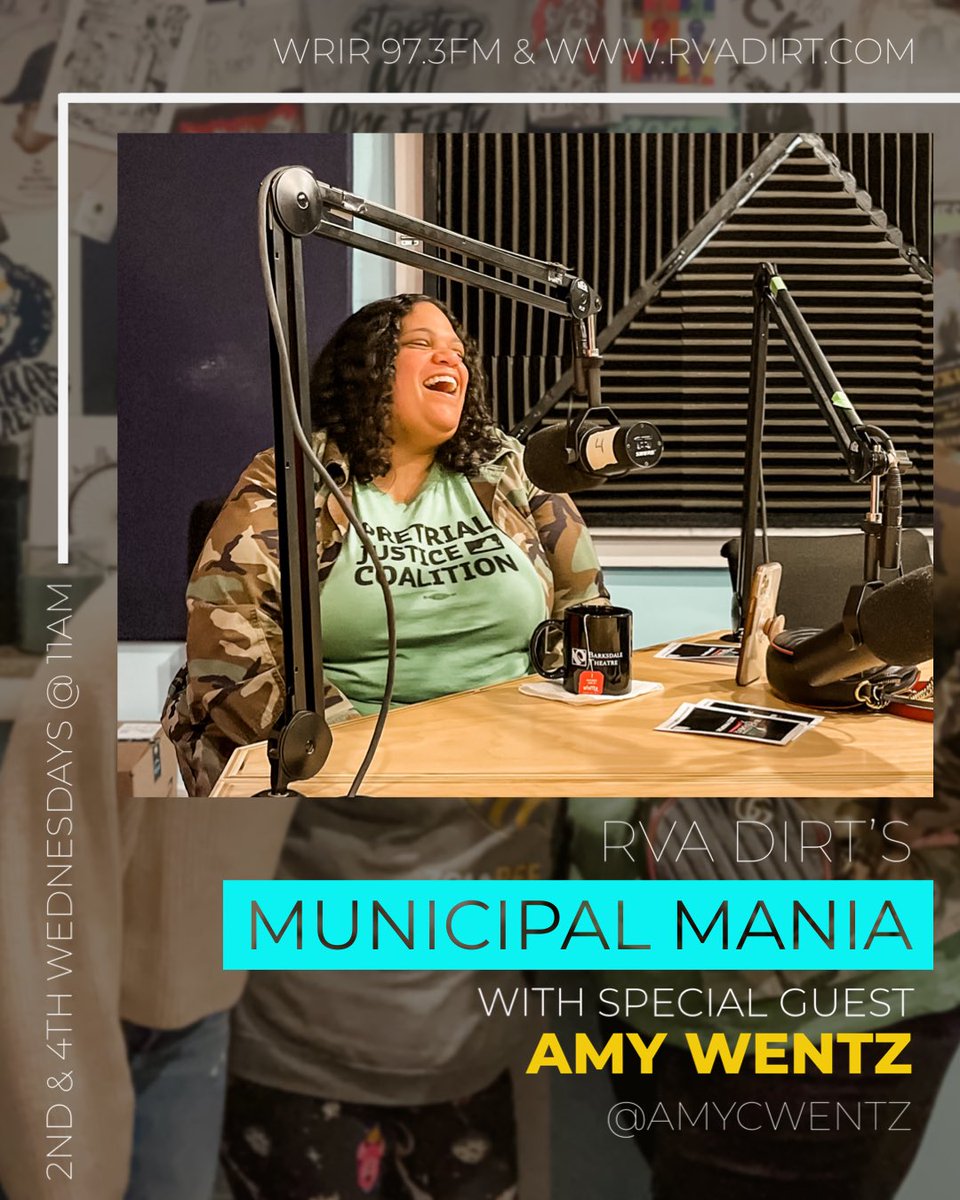 Still trying to figure out how <a href="/amycwentz/">Amy C. Wentz</a> had time to come chat with us about <a href="/visitblkrva/">VisitBLKRVA</a> &amp; <a href="/SouthsideReleaf/">Southside ReLeaf</a> just DAYS before launching the *7th* <a href="/rbrexperience/">Richmond Black Restaurant Experience</a> this weekend, but I’m oh-so-glad she did!  

Listen Thurs@11 on @WRIR973 &amp; come to Monroe park hungry on Sunday😋 -🪴