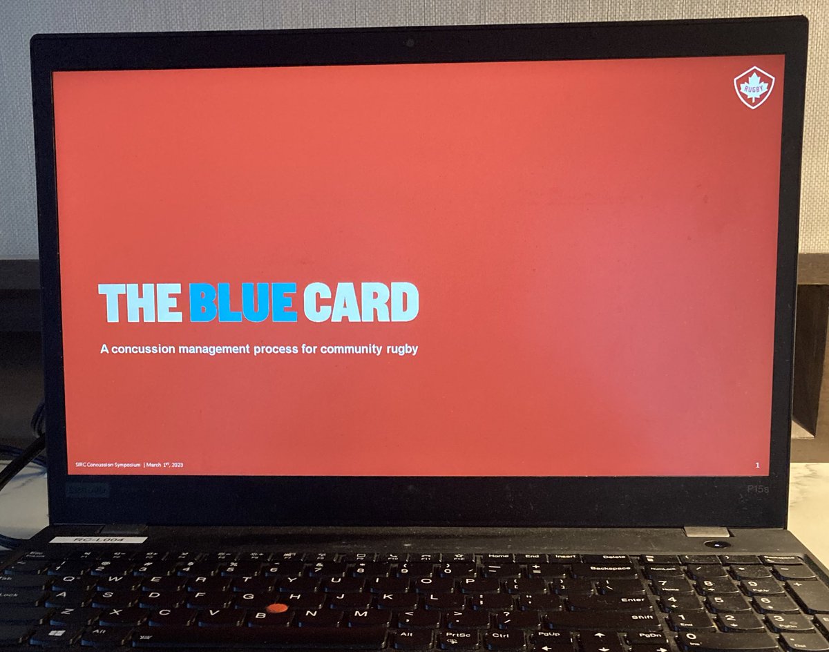Looking forward to sharing some updates to the @RugbyCanada Blue Card Concussion Management process at the @SIRCtweets Concussion in Sport Symposium with @Mike_Jorgie at 11:25 ET this morning. #HeadstrongCanada