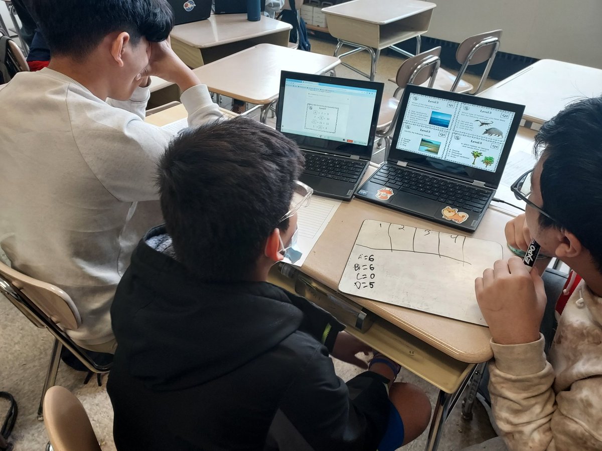 AliceBucknerSci's tweet photo. What's the best way to review science topics? Well, @ArbutusMS Ss use escape rooms! @BCPSSci https://t.co/LtbYplJl6T