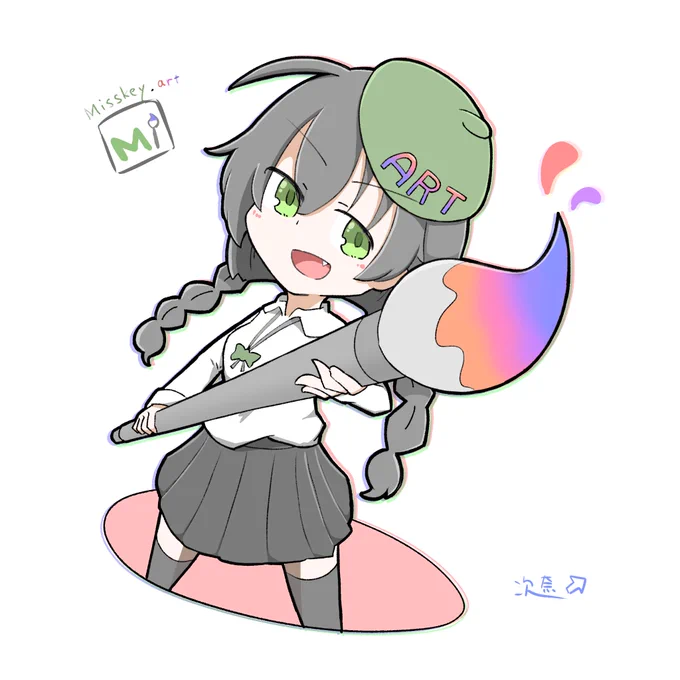 あたらしいおえかき交流の場に足を踏み入れたので一枚描いた～～ ! 