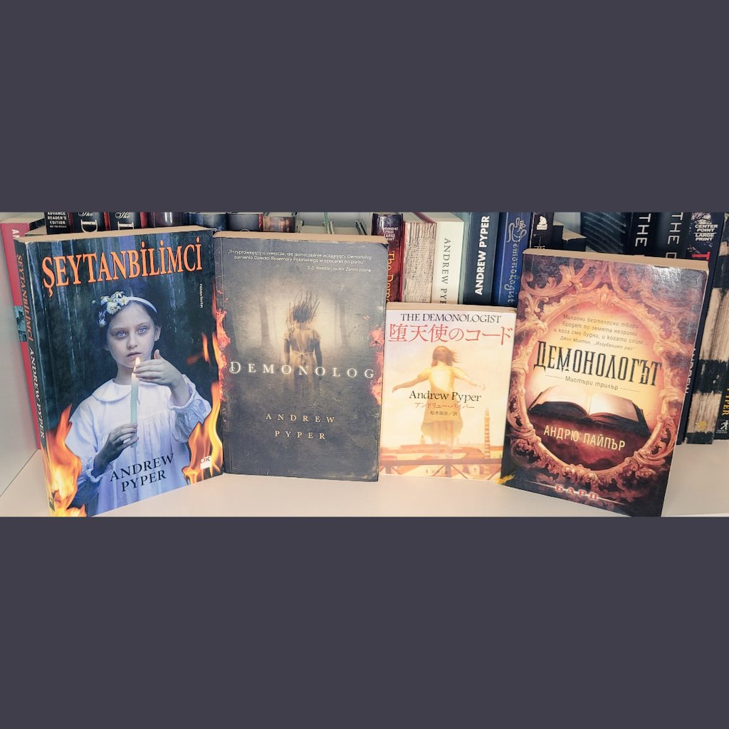 stevestred's tweet image. With the 10th anniversary release date arriving shortly - I&apos;ll be sharing parts of my &apos;The Demonologist&apos; collection daily from now until the 5th! Today, I give you the Turkish, Polish, Japanese and Bulgarian editions!! #andrewpyper #thedemonologist