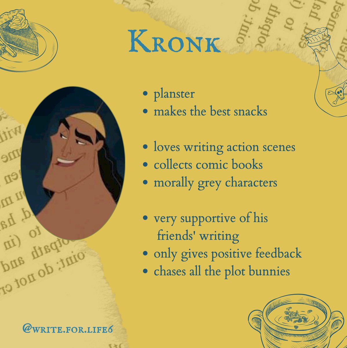 WriteforLife6's tweet image. Writers as characters from The Emperor&apos;s New Groove:
 Who do you relate to most? 🦙

-R
#writingcommunity #writerfun #amwriting