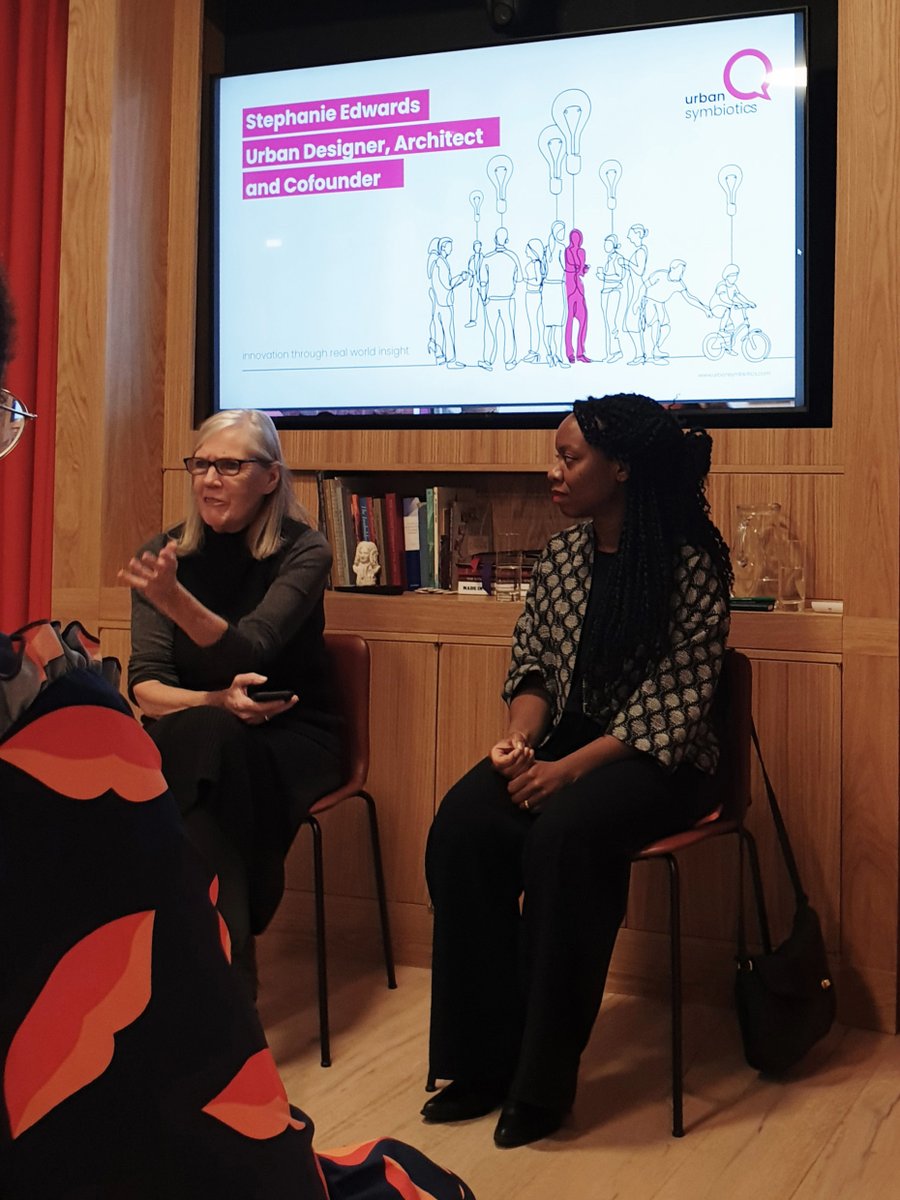 Earlier this week: A great talk about Urban Symbiotics’ pioneering co-designed, user-centric placemaking by Cofounder and Director, <a href="/stephurbansym/">Stephanie Edwards</a>. urbansymbiotics.com We're looking forward to working with them on a new project kicking off very soon!