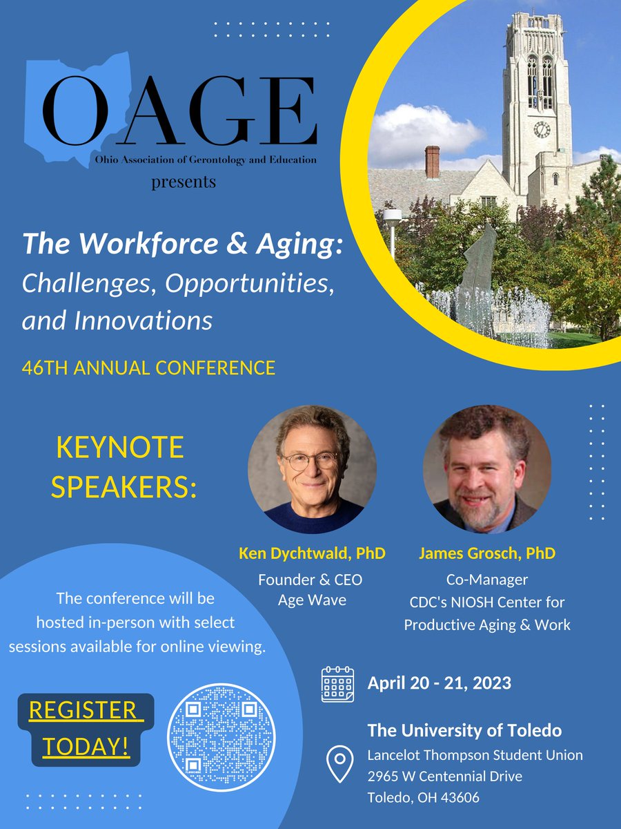 Happy March! Our conference is quickly approaching. Help us spread the word by sharing our flyer with your networks and make sure to register on our website: oage.org/conferences/co…