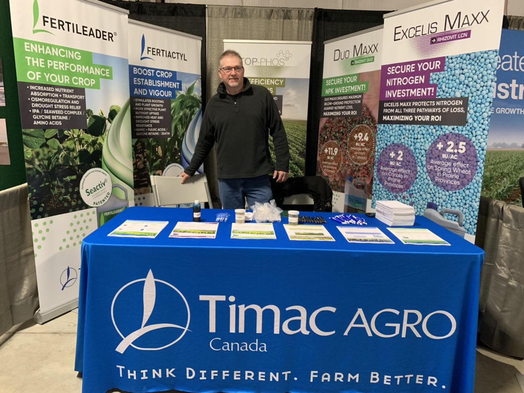 Come talk to our team today and tomorrow at booth #49, East Central farm show at Lindsay <a href="/TimacAgroCanada/">Timac Agro Canada</a>