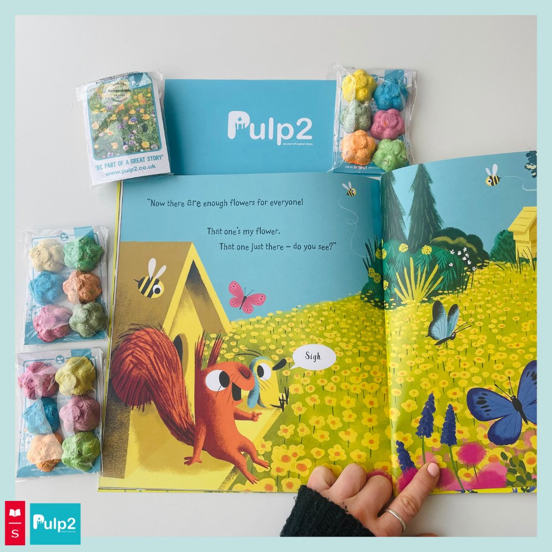 Exciting giveaway alert! We've partnered with Pulp2Pencil for your chance to WIN a copy of That's My Flower and a set of beautiful wildflower seed bombes (made from recycled books)! 💐

To enter, retweet and tell us your favourite type of flower for your chance to win.