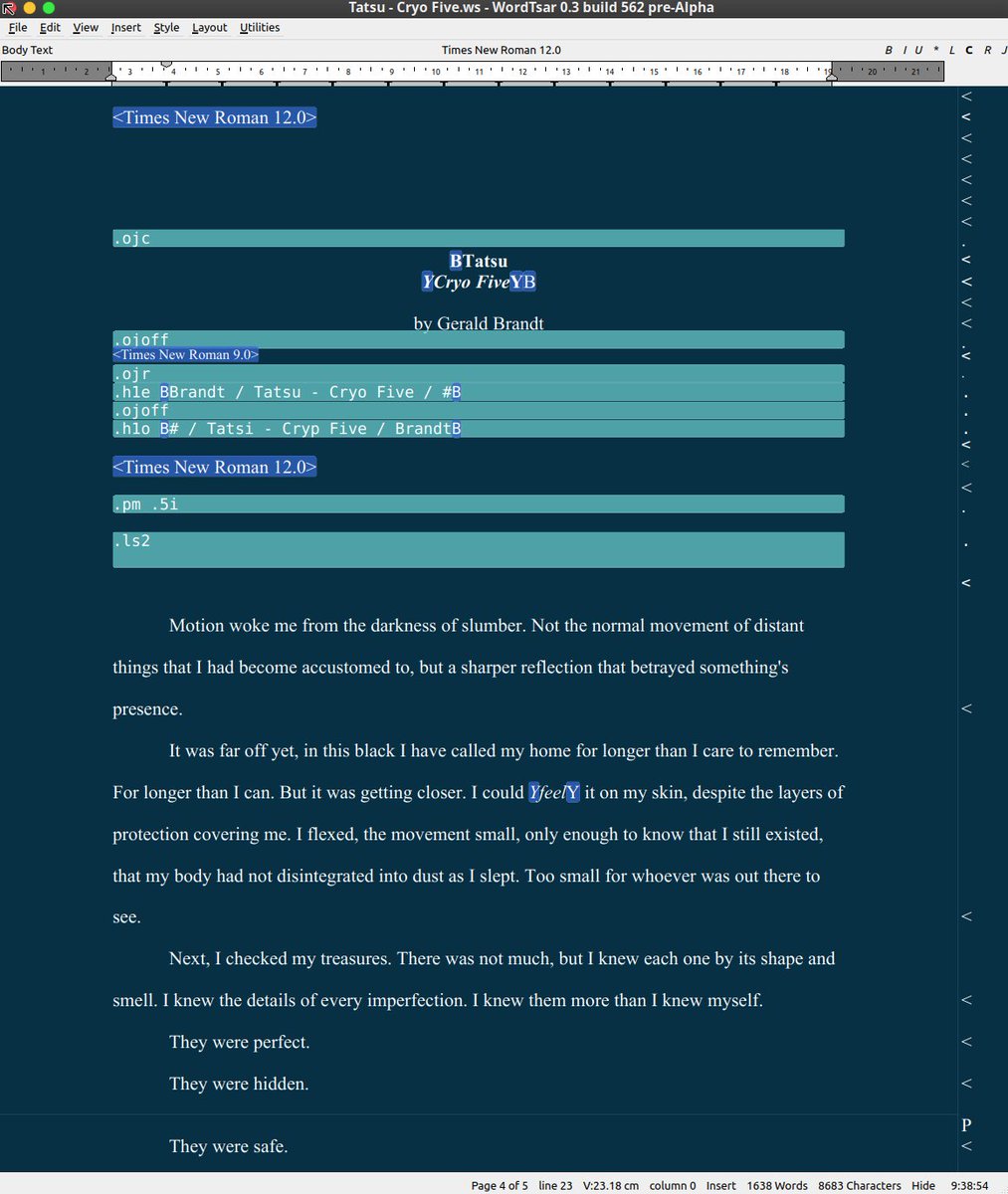 GeraldBrandt's tweet image. WordTsar 0.3.562 released. 

Bug fixes and stability release. 

Menus have been added for users that don&apos;t know the command sequences.

OSX version not available yet...
#word_processor #cpp #cross_platform #wordtsar #wordstar #opensource sourceforge.net/projects/wordt…