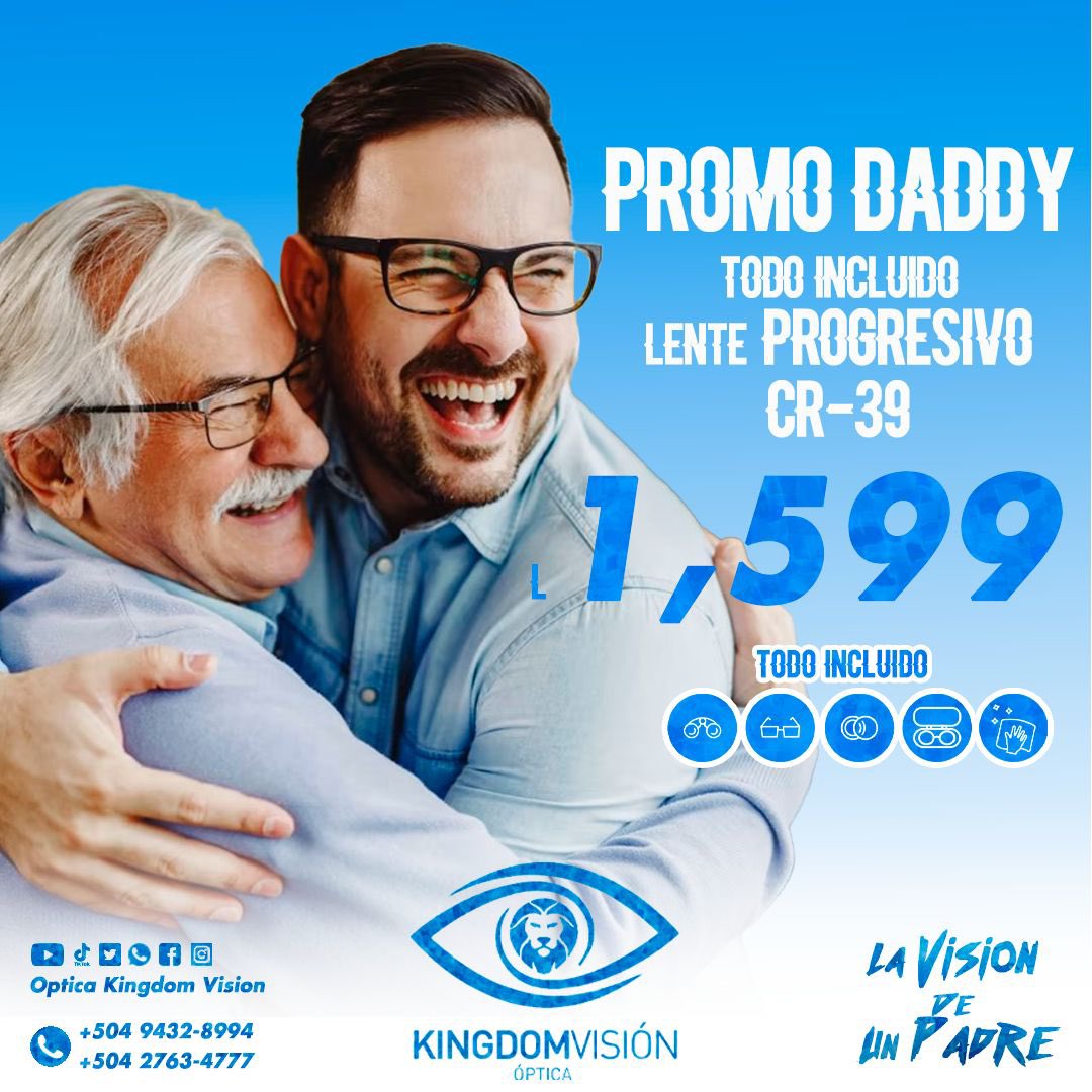 optica_kingdom's tweet photo. ¡PROMOCIONES MUY PADRES!

TODO INCLUIDO
Examen + Aro + Lente + Estuche + Paño de fibra + Garantía 

Promociones aplican para Todo Publico.

#promodad #opticakingdomvision https://t.co/GbPKjDNs6O
