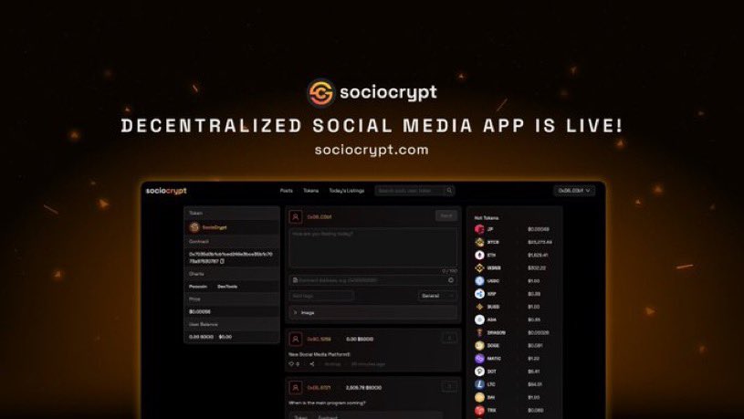 AltGemHunter's tweet photo. ๐#Sociocrypt - @Sociocrypt just Launched 2 days ago with a power social media app , will be available on android and iOS soon.
โ
Burned 50% of the total supply๐ฅ
๐ขHuge potential to reach $0.01 before cmc listing
๐: https://t.co/AAOFnm2vh3
๐ฌ: https://t.co/IFTxRhQbi5 https://t.co/VNTIMPL064